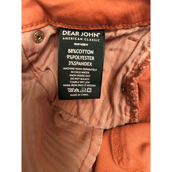 Dear John Women's Jean Shorts in Rust - Picture 7 of 12